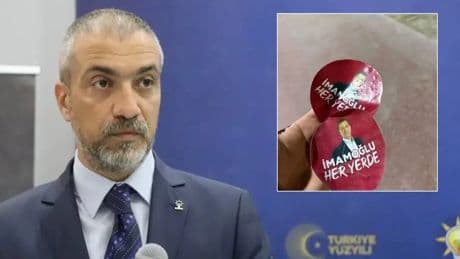 AKP ilçe başkanı 'İmamoğlu' stickerlerı üzerine tehdit etti, CHP Gençlik Kolları rest çekti