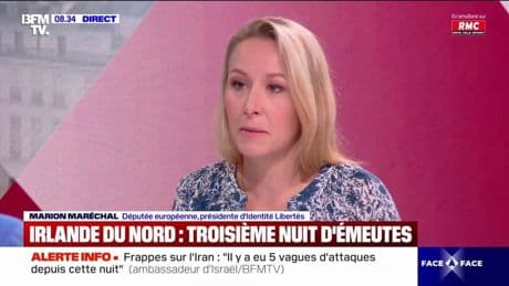Frappes israélienne sur l'Iran: "Je m'inquiète de cette escalade", déclare Marion Maréchal
