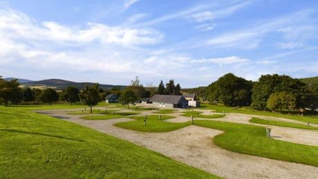 Campsite and caravan site on Scottish whisky tourism route on market