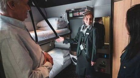 Travel enthusiast's night on sleeper train leaves viewers shocked by one detail