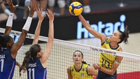 Volley : après l’exploit du quart, les Bleues s’inclinent contre les Brésiliennes