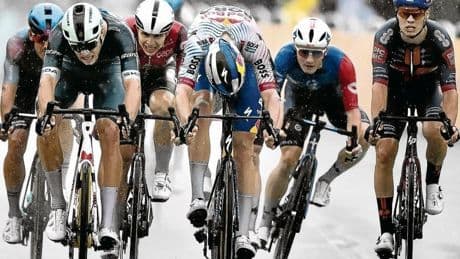 Milan gana en un día peligroso en el Tour