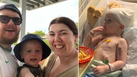 Baby’s one in 1,000,000 condition was diagnosed after a comment about his head