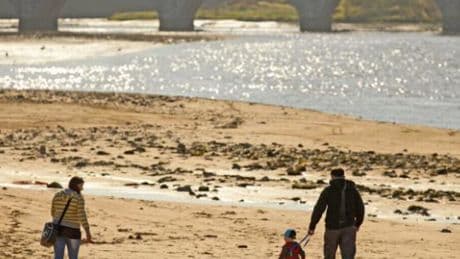 Shifting sands reported at Scots beach as council urges public to stay away