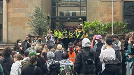 Arts centre announces temporary closure after protest by pro-Palestine activists
