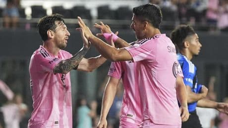 Recital Messi-Suárez para rescatar al Inter Miami