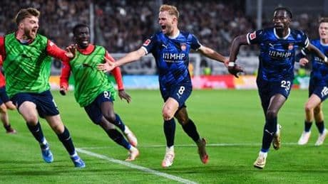 Bundesliga-Relegation: 1. FC Heidenheim siegt in der Nachspielzeit beim SV Elversberg