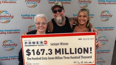 Lottery winner arrested the day after claiming $167,000,000 jackpot