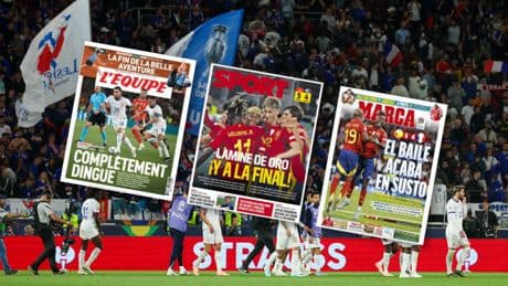 «Le coq est l’Espagne», «Complètement dingue», «Lamine en or» : revue de presse après l’élimination des Bleus