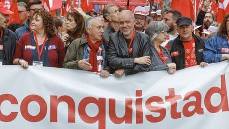 La manifestación del Primero de Mayo reivindica la reducción de la jornada laboral
