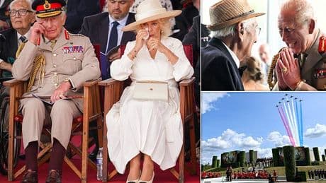 ROBERT HARDMAN: Queen Camilla's tears as VJ Day hero salutes King Charles