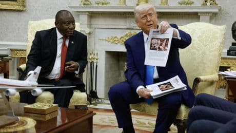Trump showed Ramaphosa a photo from DRC as proof of ‘White genocide’