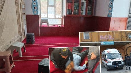 Mardin'de camide namaz kılarken bıçaklanarak yaralandı