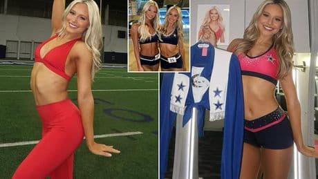 Fans go wild for new Dallas Cowboys cheerleader as rookie shares stunning photos after making the team