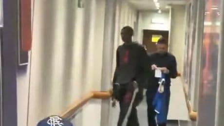 Mystery 'signing' spotted arriving at Rangers as social media sleuths uncover his true identity
