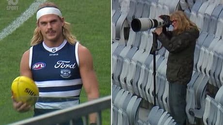 Photographer on the end of Bailey Smith's F-bomb tirade says the footy star swore at ANOTHER female member of the media - as fans call for him to be banned