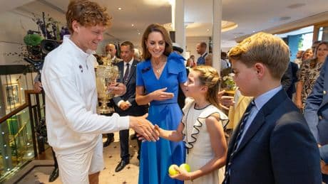 Jannik Sinner reveals what he asked Prince George and Princess Charlotte after Wimbledon win