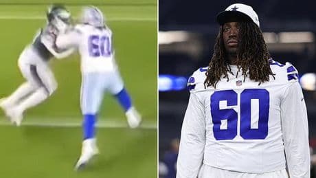 NFL fans spot Cowboys star punching Eagles player in face in latest violent moment from fiery opening game