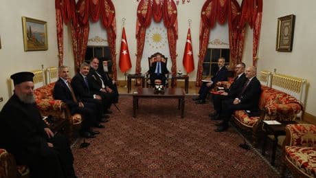 Kudüs'ten Ankara'ya önemli ziyaret: Cumhurbaşkanı Erdoğan, patrik Giannopoulos'u kabul etti