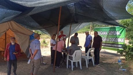 Dersim’de kum ocağına karşı nöbet
