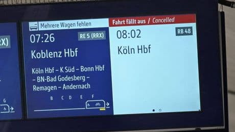 Zahlreiche Züge fallen aus : Bombenentschärfung in Köln – die Folgen für den Bahn-Fernverkehr