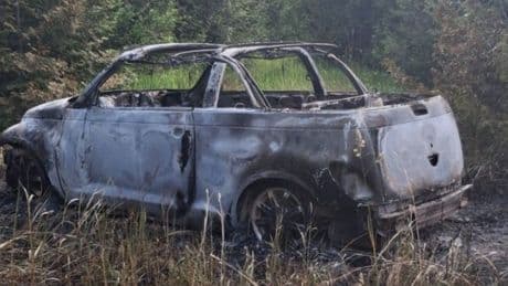 Police in Ontario town find car tied to fatal hit and run set ablaze