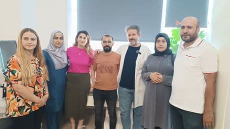 Batman'da anne karnındaki 8 aylık bebeğe kan nakli yapıldı