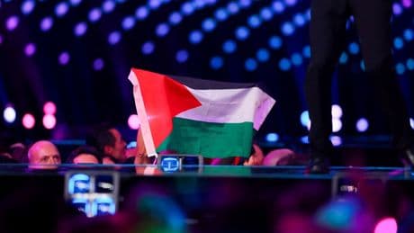 Eurovision yarı finalinde seyirciler Gazze'ye destek verdi