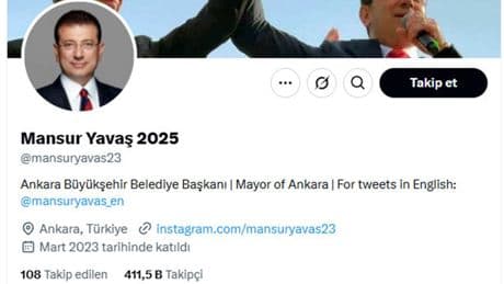 Mansur Yavaş: Hesabım İmamoğlu adına kullanılacak