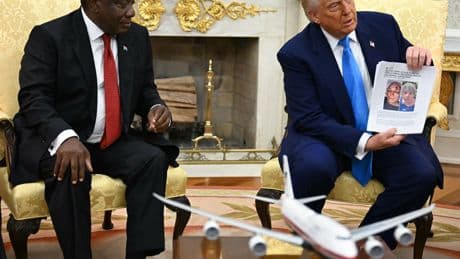Trump surprises South African leader in Oval Office with ‘genocide’ evidence including video and photos