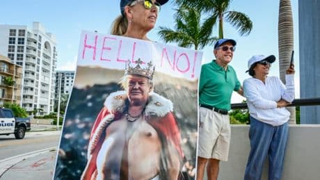 In mehreren US-Städten: "No Kings": Tausende Teilnehmer bei Protesten gegen Trump