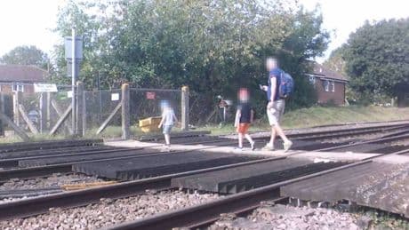 Shocking footage shows near-misses on level crossings