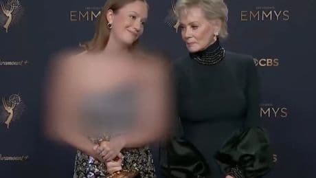 A Hollywood nepobaby cheers Hamas, and they repay her by censoring her shoulders