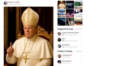 Trump schließt dritte Amtszeit aus und empört mit Papst-Bild