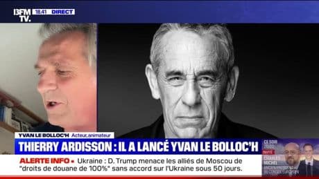 "Il aimait faire de la bonne télévision", Yvan Le Bolloc'h rend hommage à son ami Thierry Ardisson
