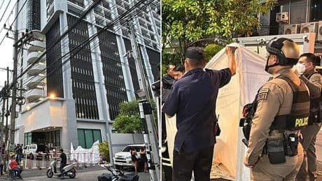 Mystery as Brit pensioner plunges to his death from tenth floor Thai hotel balcony in notorious resort sparking police probe