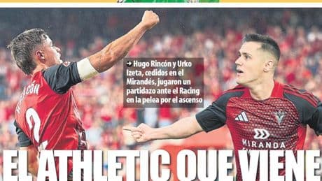 Portada de hoy de la Edición Bizkaia-Araba de Mundo Deportivo