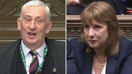 Speaker Lindsay Hoyle issues blunt 2-word statement on Rachel Reeves crying rumour