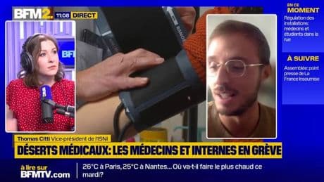 Proposition de loi contre les déserts médicaux: "Ça va aggraver les inégalités territoriales, ce n'est absolument pas efficient", selon Thomas Citti de l'ISNI