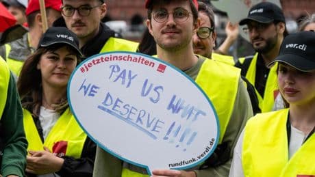 Verdi-Protest: Tiktok-Mitarbeiter kämpfen um ihre Jobs