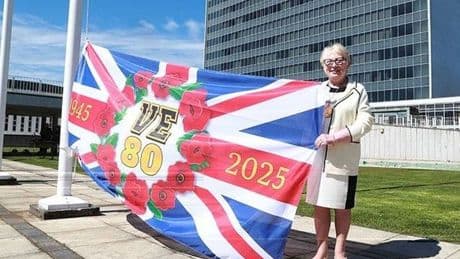 VE Day's 80th anniversary marked at South Lanarkshire Council HQ