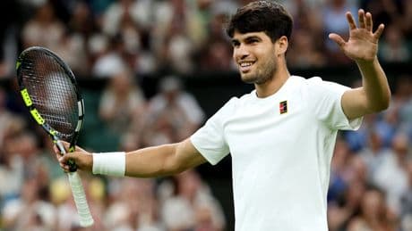 Wimbledon 2025: Carlos Alcaraz to face Cameron Norrie in quarter-finals after battling past Andrey Rublev