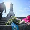 Kriegsende: Gedenken an sowjetischen Ehrenmalen - Protest für Ukraine
