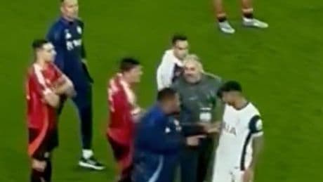 Harry Maguire furiously confronts Tottenham star as tensions boil over at full-time