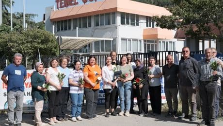 EMEP Milletvekili Karaca ve Temel Conta işçileri grevin 150. gününü birlikte kutladı