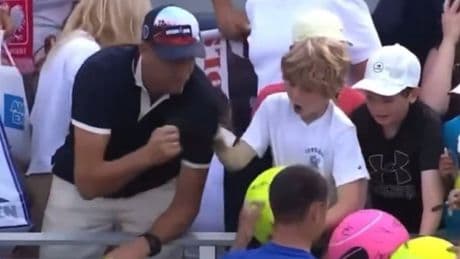 US Open hat snatcher Piotr Szczerek allegedly issues statement after incident with child