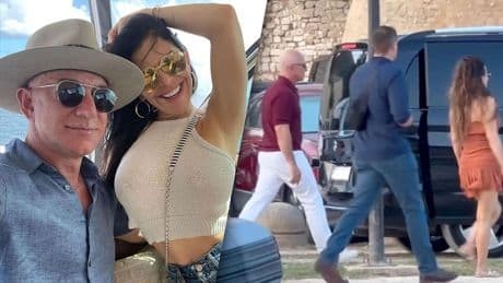 Exklusiv-Video! Hier geht das Paar an Land - Mit den Kids! Geheim-Dinner von Bezos und Lauren