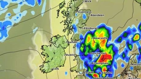 UK to be 'hotter than Barbados' but maps show when rain will dampen 35C heatwave