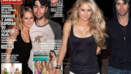 Enrique Iglesias y Anna Kournikova esperan la llegada de su cuarto hijo