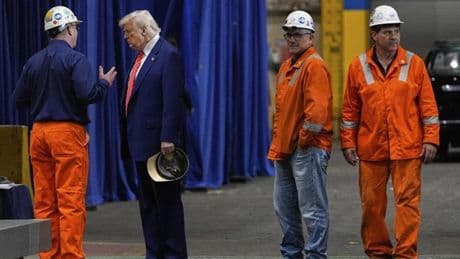 Trump anuncia que duplicará a partir del 4 de junio los aranceles a la importación de acero, que pasarán del 25% al 50%